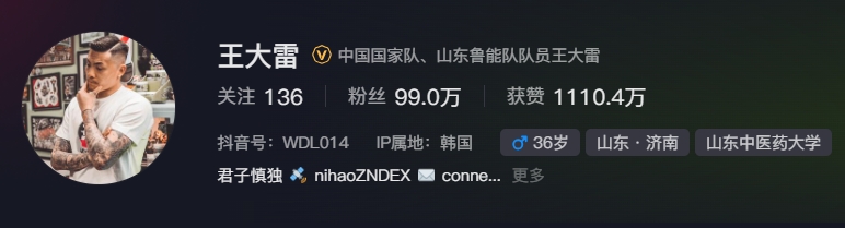  事出突然？泰山賽前幾小時亞冠退賽，王大雷社媒IP還顯示在韓國