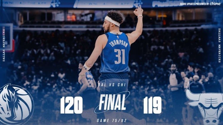  險勝公牛！獨行俠官方曬贏球海報 克萊成為封面人物